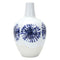 Melrose Two-Tone Tie Dye Design Ceramic Vase 11"H