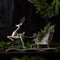 Melrose Hammered Metal Reindeer with Sleigh 25.5"L