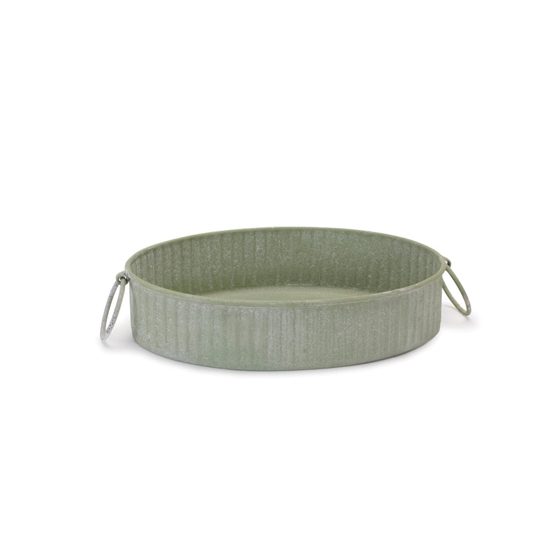 Melrose Round Iron Metal Tray (Set of 3)