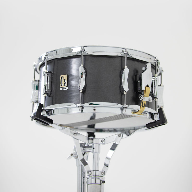British Drum Co Talisman 14″×6.5″ Nicko McBrain Signature Steel Snare Drum