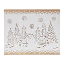 Melrose Carved Wood Winter Village Wall Art 19"L