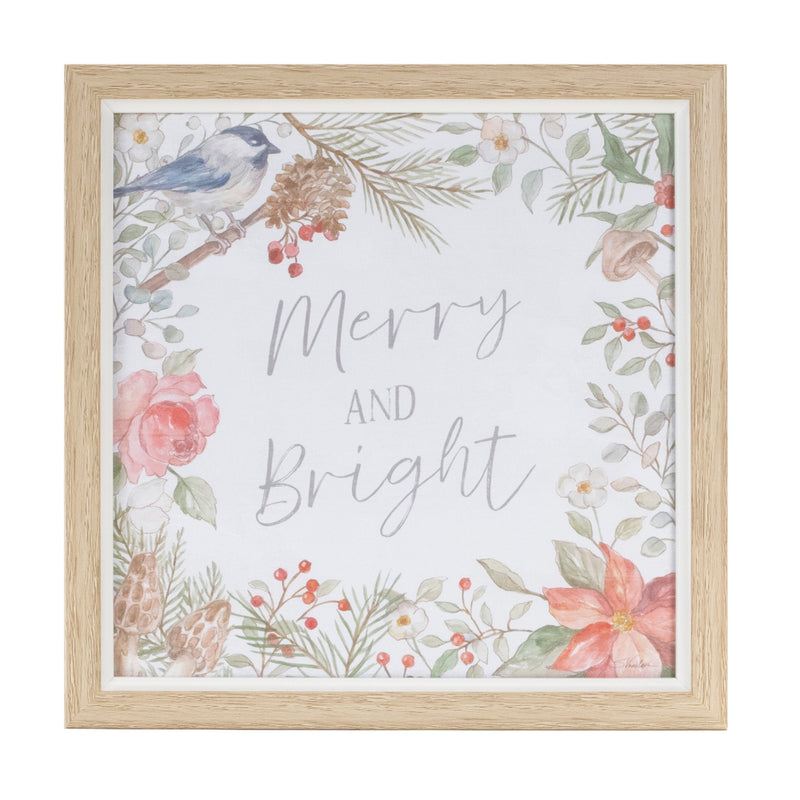 Melrose Framed Winter Cardinal Sentiment Print (Set of 3)