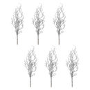 Melrose Glittered Tinsel Branch (Set of 6)