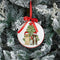 Melrose Dogs and Christmas Tree Disc Ornament (Set of 12)