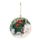 Melrose Metal Couple Sleigh Ride Disc Ornament (Set of 6)