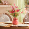 Melrose Storeware Bud Vase with Floral Accent (Set of 2)