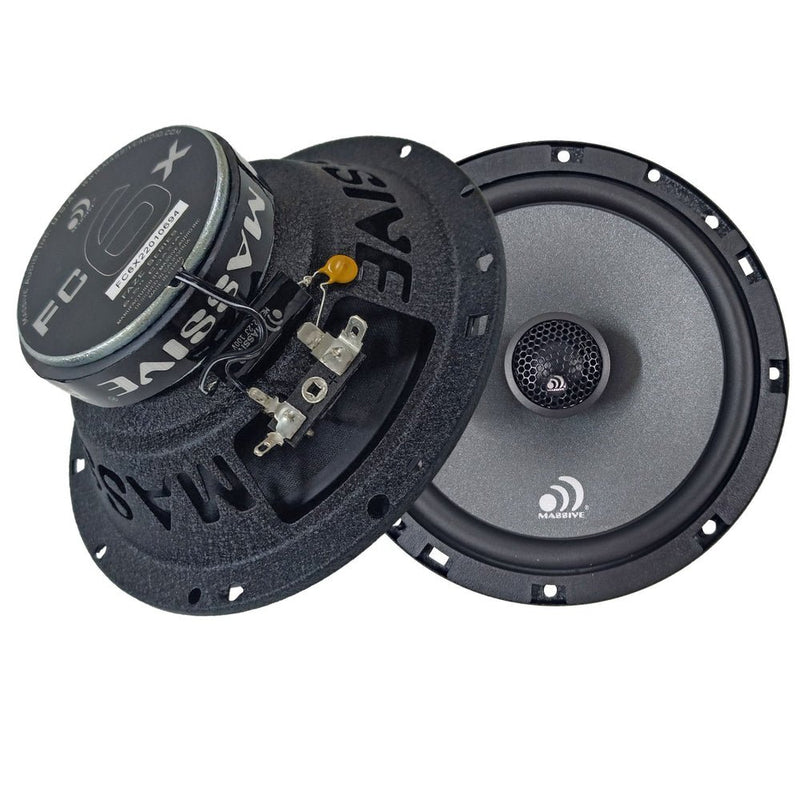 Massive Audio 6.5" 75 Watts RMS 4 Ohm Coaxial Speaker Pair – FC6X