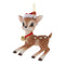 Melrose Santa's Reindeer Ornament (Set of 12)