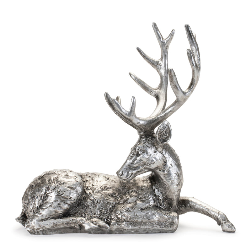 Melrose Metallic Deer Statue (Set of 2)