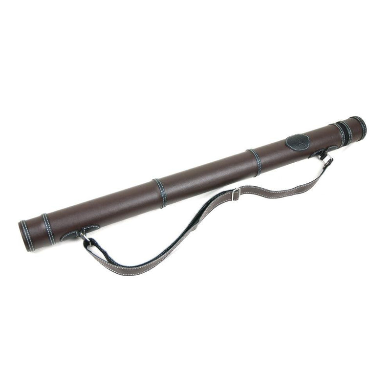 Pedi Premium Violin/Viola/Cello Bow Tube - Fits 2 Bows - Brown Faux Leather