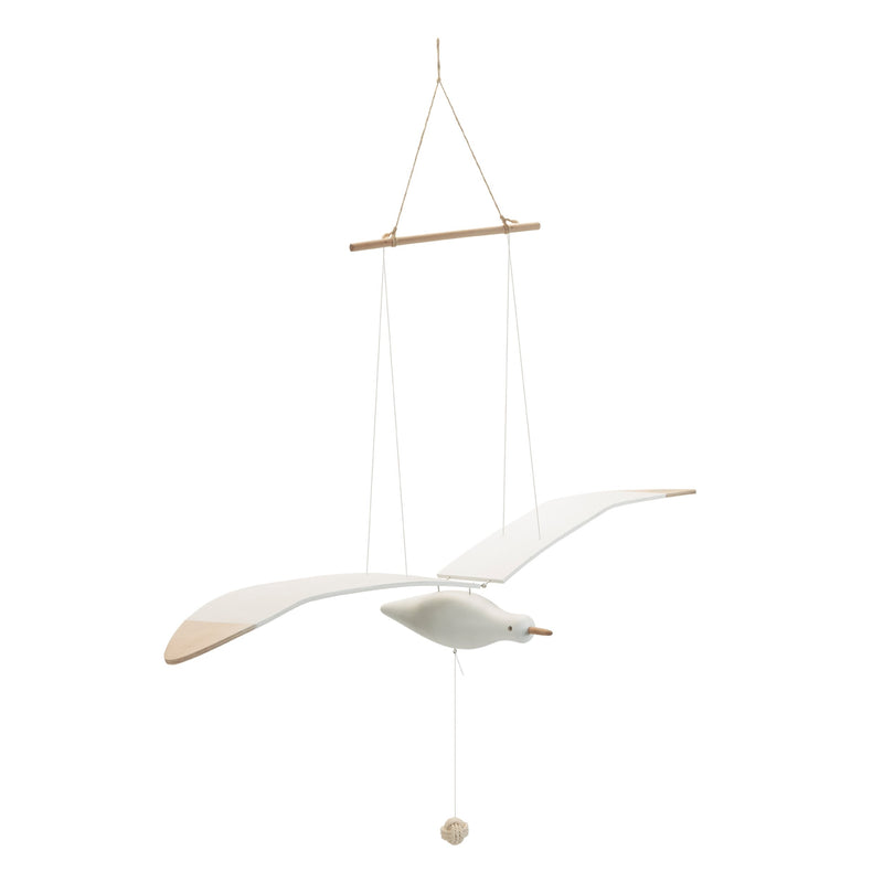 Melrose Hanging Wood Sea Bird Decor 37"H