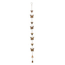 Melrose Butterfly Rain Chain 61.5"L Iron
