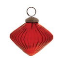 Melrose Ribbed Glass Diamond Ornament (Set of 12)