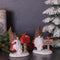 Melrose Pinecone Santa Gnome with Cardinal Bird (Set of 4)