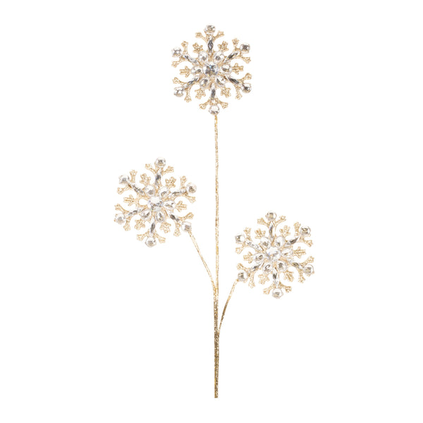 Melrose Jeweled Snowflake Spray (Set of 2)