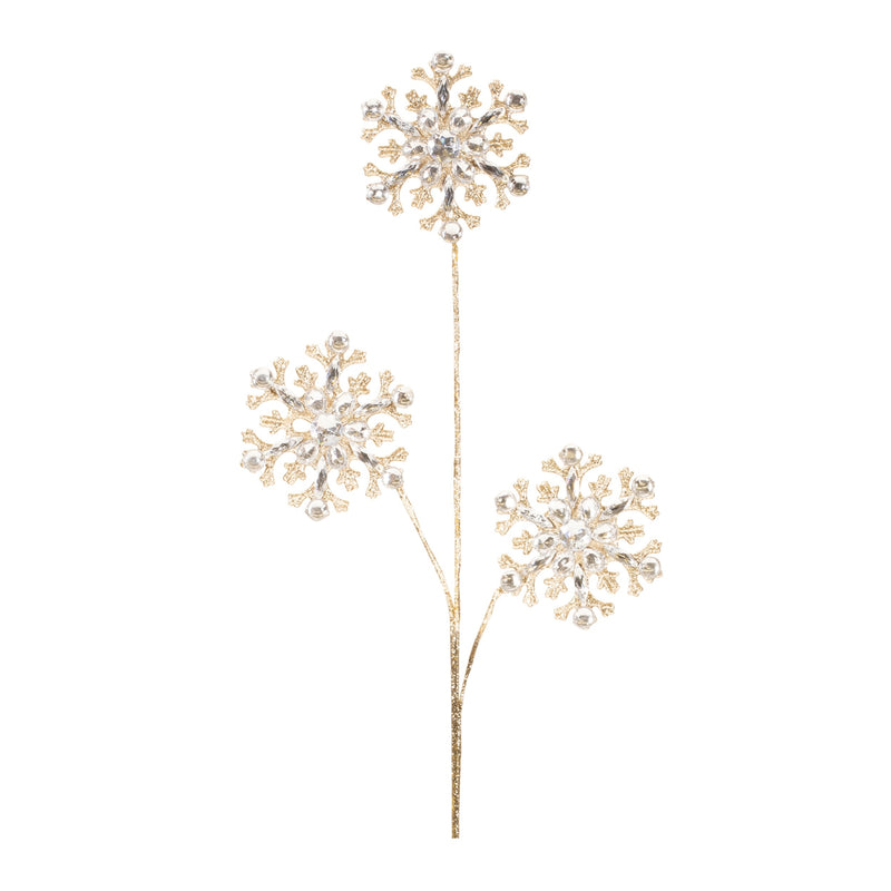 Melrose Jeweled Snowflake Spray (Set of 2)
