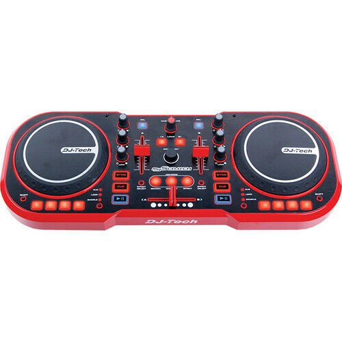 DJ Tech myScratch Pack USB DJ MIDI Controller w/ Headphones & Sound Interface