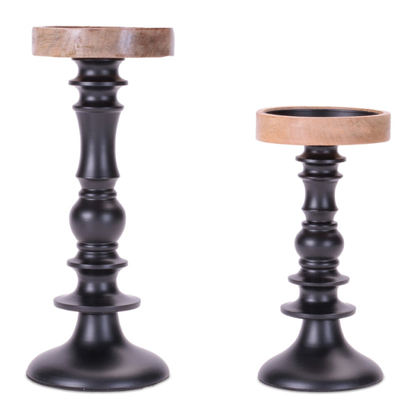 Melrose Rustic Candle Holder (Set of 2)