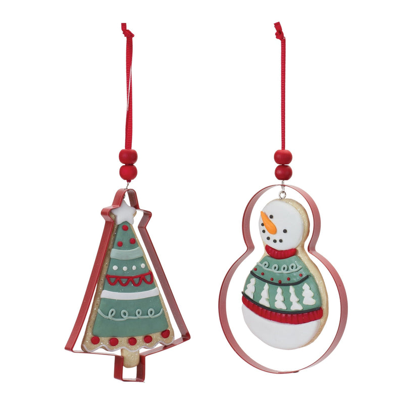 Melrose Metal Cookie Cutter Ornament (Set of 12)