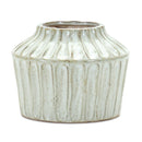 Melrose Rustic Carved Clay Vase 5"H