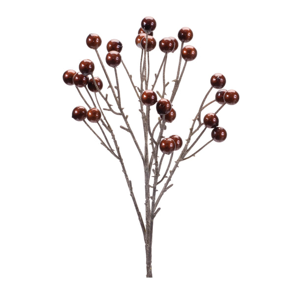 Melrose Brown Berry Spray (Set of 4)