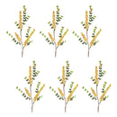 Melrose Yellow Berry Foliage Spray (Set of 6)