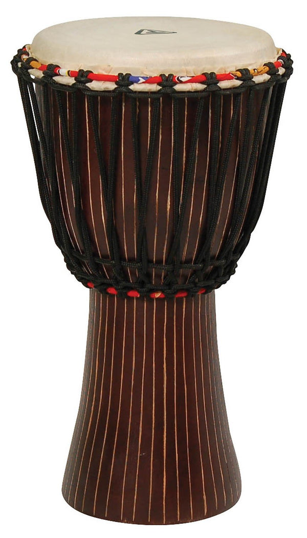 Tycoon Percussion TAJ-10T1 African Rope Tuned Pinstripe 10" Djembe