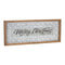 Melrose Ornate Metal Merry Christmas Sign (Set of 2)