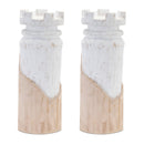 Melrose Mango Wood Chess Piece (Set of 2)