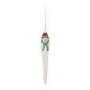 Melrose Snowman Drop Ornament (Set of 12)