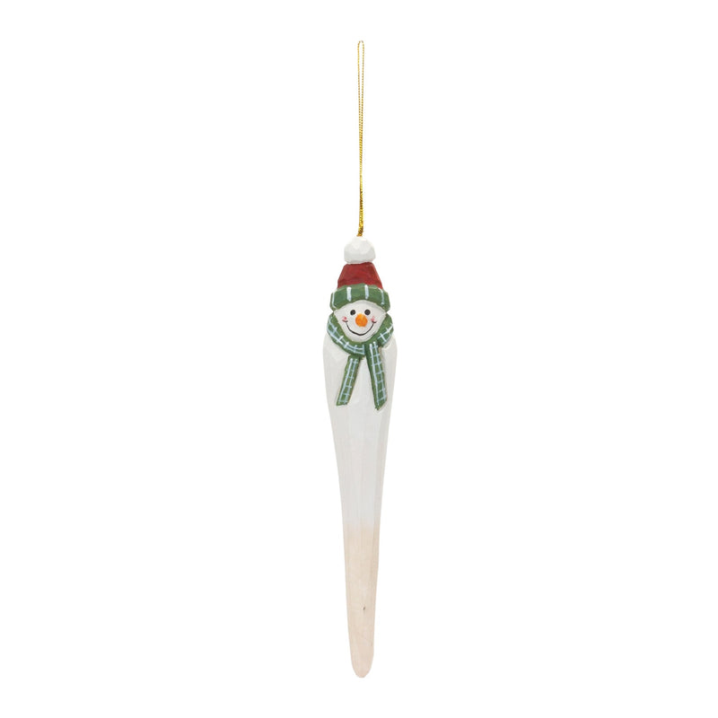 Melrose Snowman Drop Ornament (Set of 12)