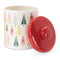 Melrose Ceramic Pine Tree Print Cookie Jar 10"H