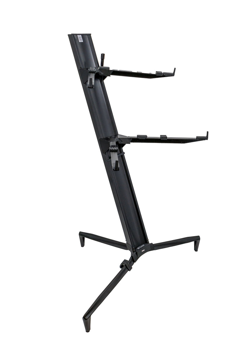 Quik Lok Stay Tower 2-Tier Keyboard Stand - Black