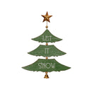 Melrose Christmas Pine Tree Wall Sign (Set of 2)