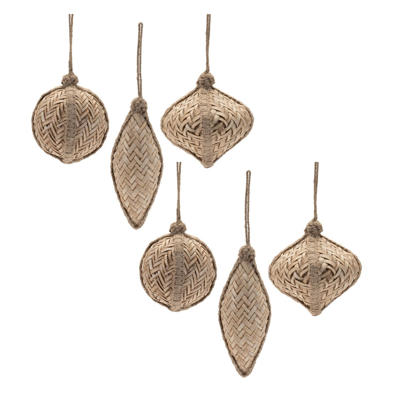 Melrose Woven Bamboo Ornament (Set of 6)