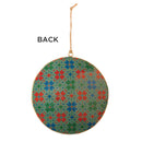 Melrose Metal Snowboard Forest Disc Ornament (Set of 6)