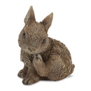 Melrose Bunny (Set of 3) 4.5"H, 4.75"H, 5"H Brown Resin