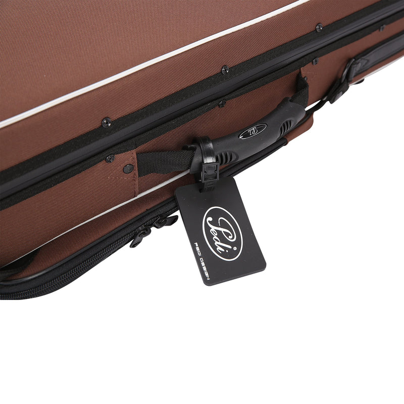 Pedi NiteFlash Superlite Violin Case 4/4 Brown w/ Steel-Shield & Water-Resistant