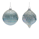 Beaded Irredescent Glass Ornament (Set of 6)