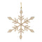 Melrose Beaded Metal Snowflake Ornament (Set of 12)