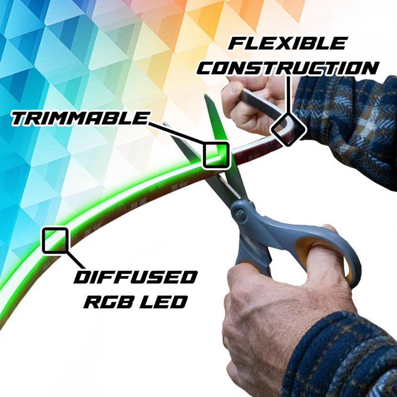 XKGlow 80" XKmax RGB Color Chasing Flexible Body Panel Gap Strip - A - MX-BG-ADV