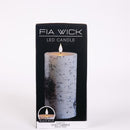 Melrose FIA Wick Birch Design Pillar Candle (Set of 2)