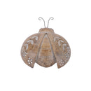 Melrose Floral Etched Insect Shelf Sitter (Set of 4)
