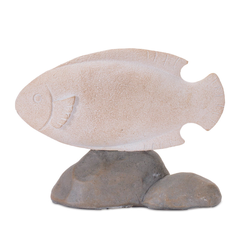 Melrose Fish on Rock Decor (Set of 4)