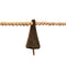 Melrose Wood Bead and Felt Pine Tree Garland (Set of 2)