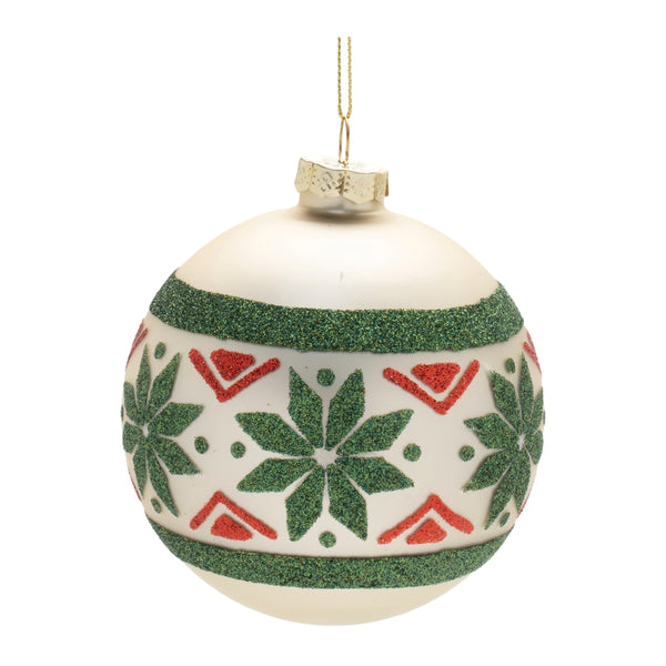 Melrose Nordic Glass Ball Ornament (Set of 6)