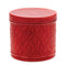 Melrose Red Metal Container with Lid (Set of 2)