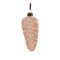 Melrose Frosted Glass Pinecone Drop Ornament (Set of 6)