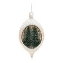 Melrose Mercury Glass Ornament with Pine Trees (Set of 6)