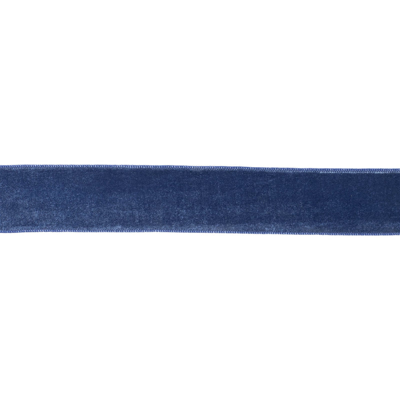 Melrose Blue Wired Ribbon 2.5" x 10 Yds.